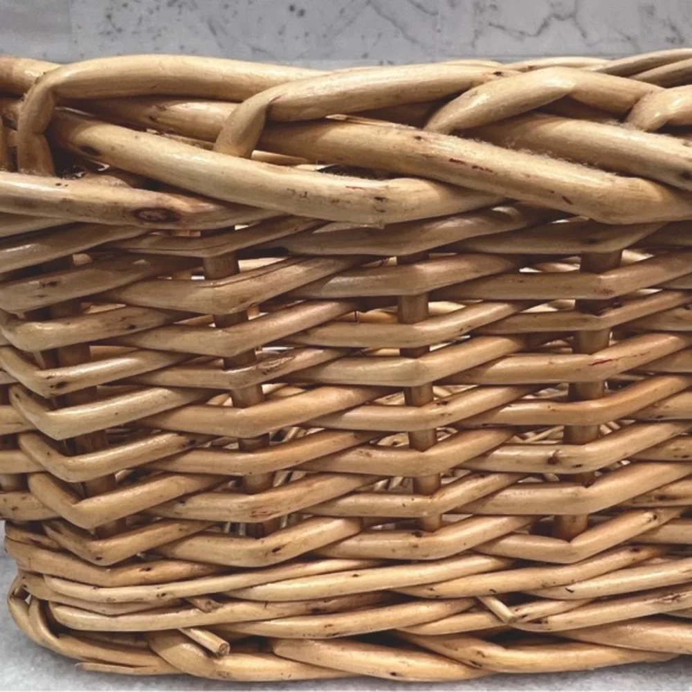 Wicker Basket with Double Handle
